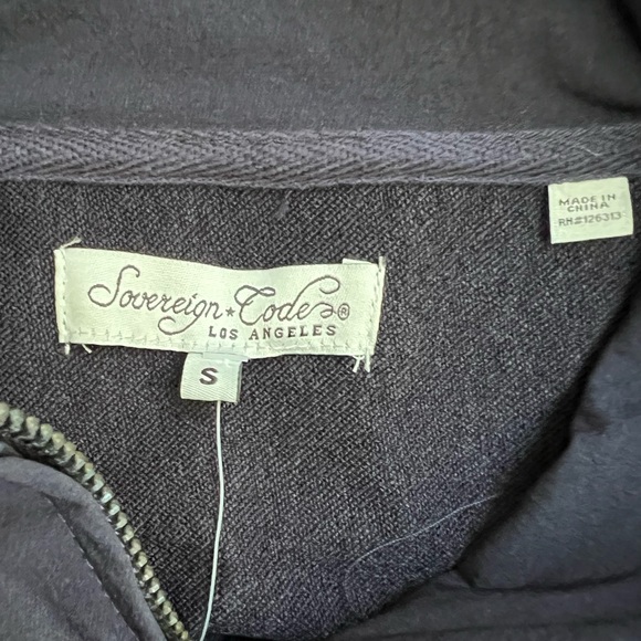 New Men’s “Sovereign Code Los Angeles” Blue Track Jacket - Picture 6 of 6